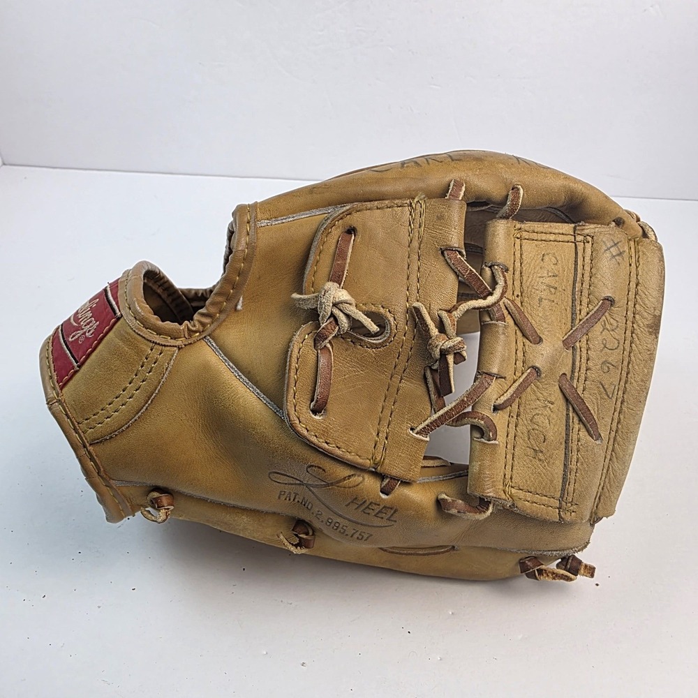 Vintage Rawlings KM6 Baseball Glove Dave Concepcion Speed Trap Made in USA 1970s
